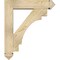 Ekena Millwork Merced Arts and Crafts Rough Sawn Bracket w/ Offset Brace, Douglas Fir, 6"W x 24"D x 28"H BKT0604X24X28MRC03RDF - alternate 4